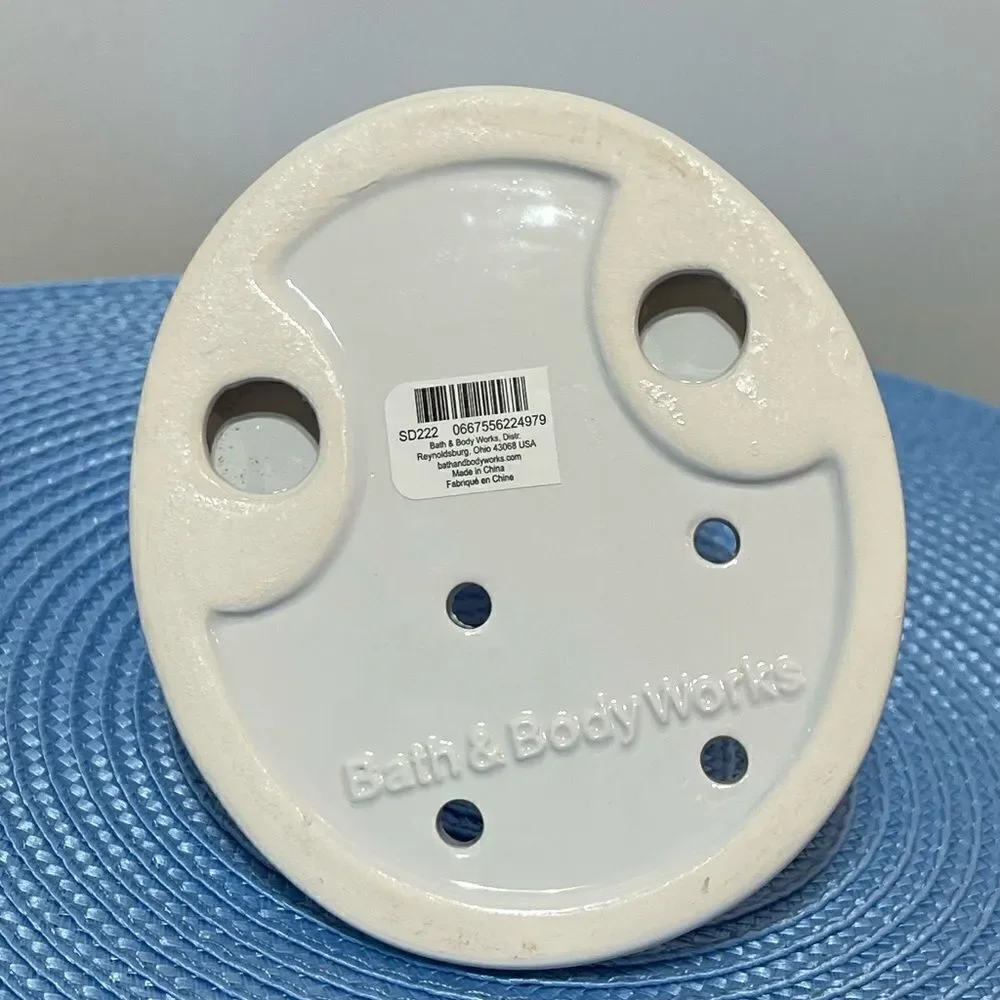 BBW Easter Bunny with Egg Hand Soap Holder and Frozen Lake Hand Soap NWT